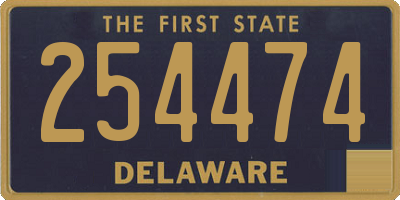 DE license plate 254474