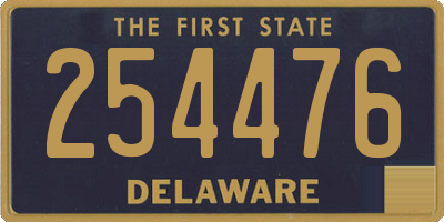 DE license plate 254476
