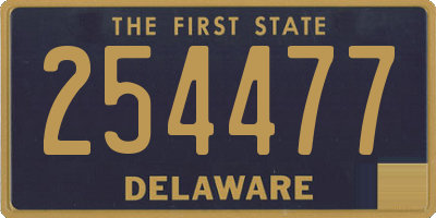 DE license plate 254477
