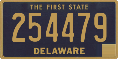 DE license plate 254479