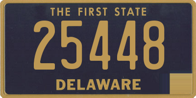 DE license plate 25448