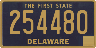 DE license plate 254480