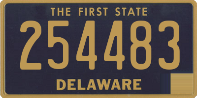 DE license plate 254483