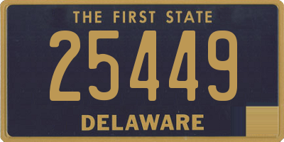 DE license plate 25449