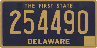 DE license plate 254490