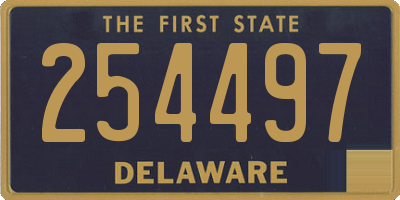 DE license plate 254497