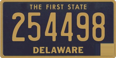 DE license plate 254498