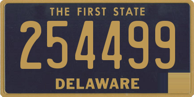 DE license plate 254499