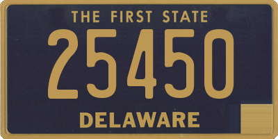 DE license plate 25450