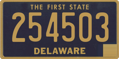 DE license plate 254503