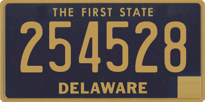 DE license plate 254528