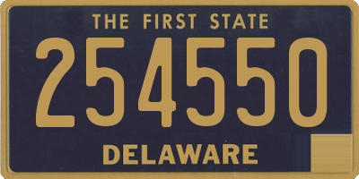 DE license plate 254550