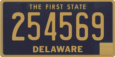 DE license plate 254569