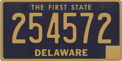 DE license plate 254572