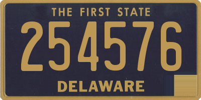 DE license plate 254576