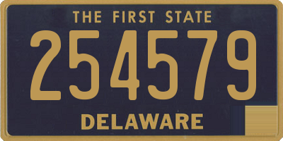 DE license plate 254579