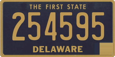 DE license plate 254595