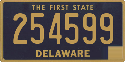 DE license plate 254599
