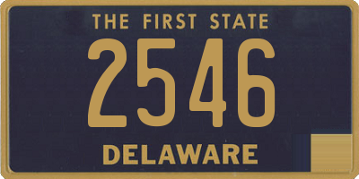 DE license plate 2546