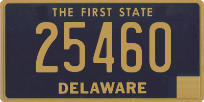 DE license plate 25460