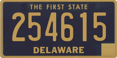 DE license plate 254615
