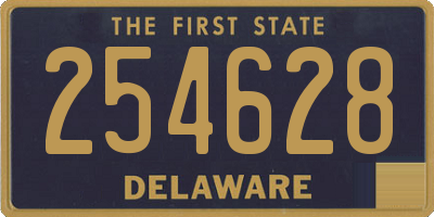 DE license plate 254628