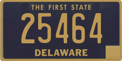 DE license plate 25464