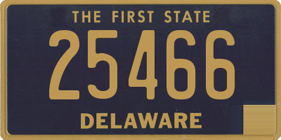 DE license plate 25466