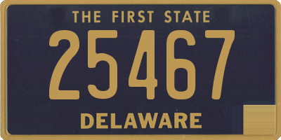 DE license plate 25467