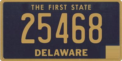 DE license plate 25468