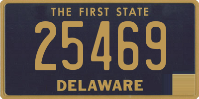 DE license plate 25469