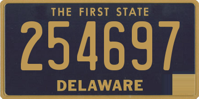 DE license plate 254697