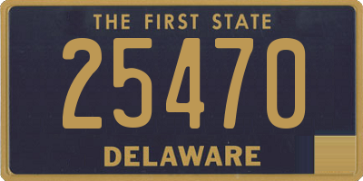 DE license plate 25470