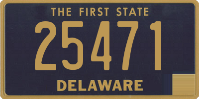 DE license plate 25471