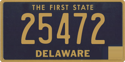 DE license plate 25472