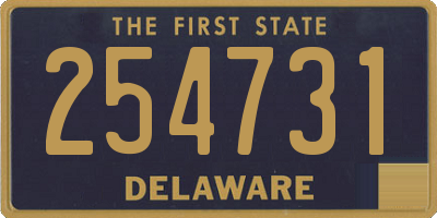 DE license plate 254731