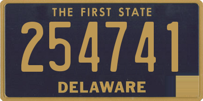 DE license plate 254741