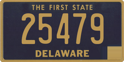 DE license plate 25479