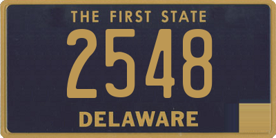 DE license plate 2548