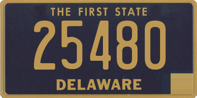 DE license plate 25480