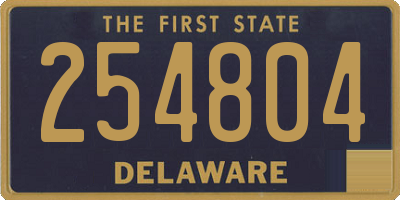 DE license plate 254804