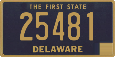 DE license plate 25481