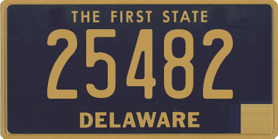 DE license plate 25482