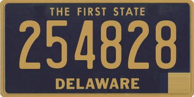 DE license plate 254828