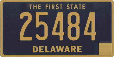 DE license plate 25484