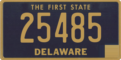 DE license plate 25485