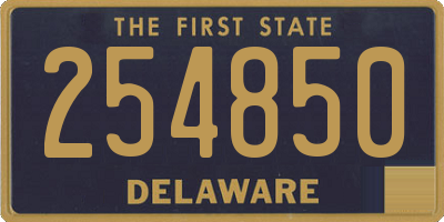 DE license plate 254850