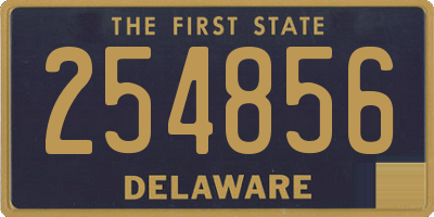 DE license plate 254856