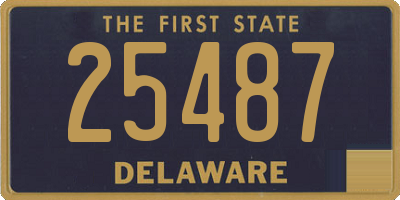 DE license plate 25487