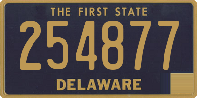 DE license plate 254877